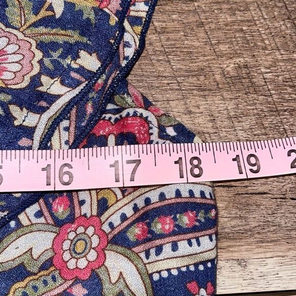 Sonmer Womens Paisley Ruffled Smocked Neck Maxi Dress Multicolor Size Medium NWT - Picture 10 of 12